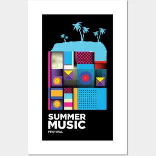 summer music festival Posters and Art